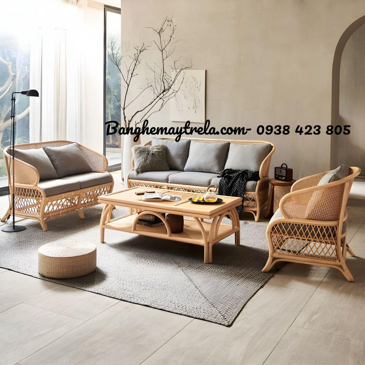 Sofa mây tự nhiên